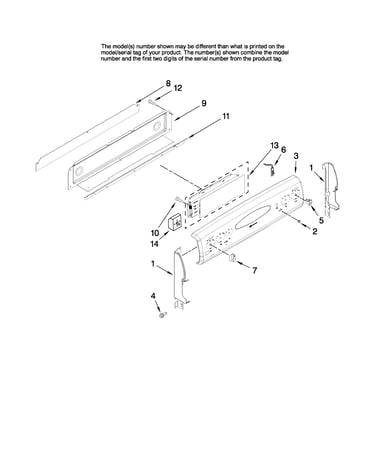 Control panel parts