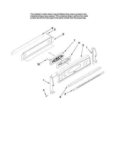 Control panel parts