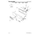 KitchenAid KBMS1454RWH0 control parts diagram