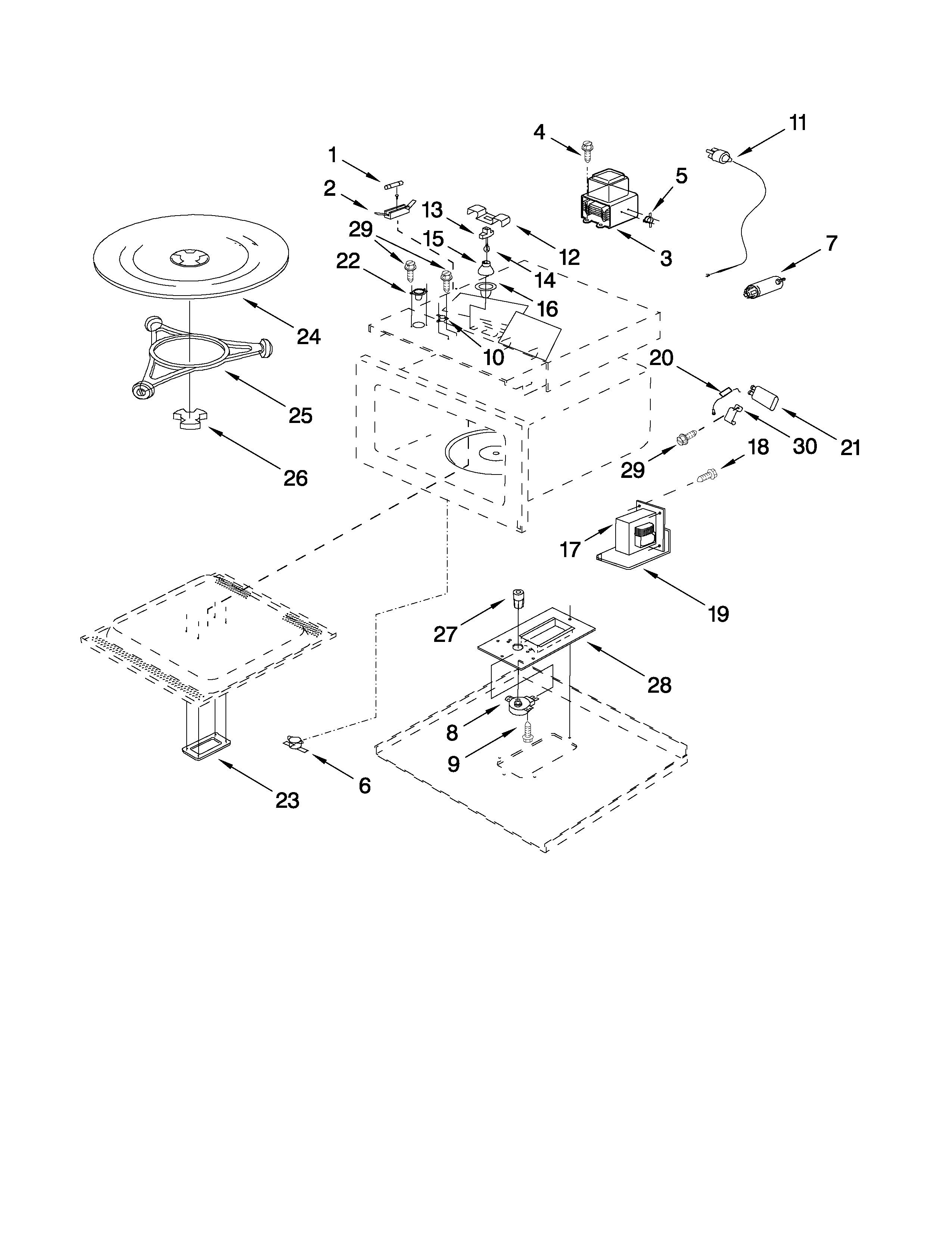 OVEN INTERIOR PARTS