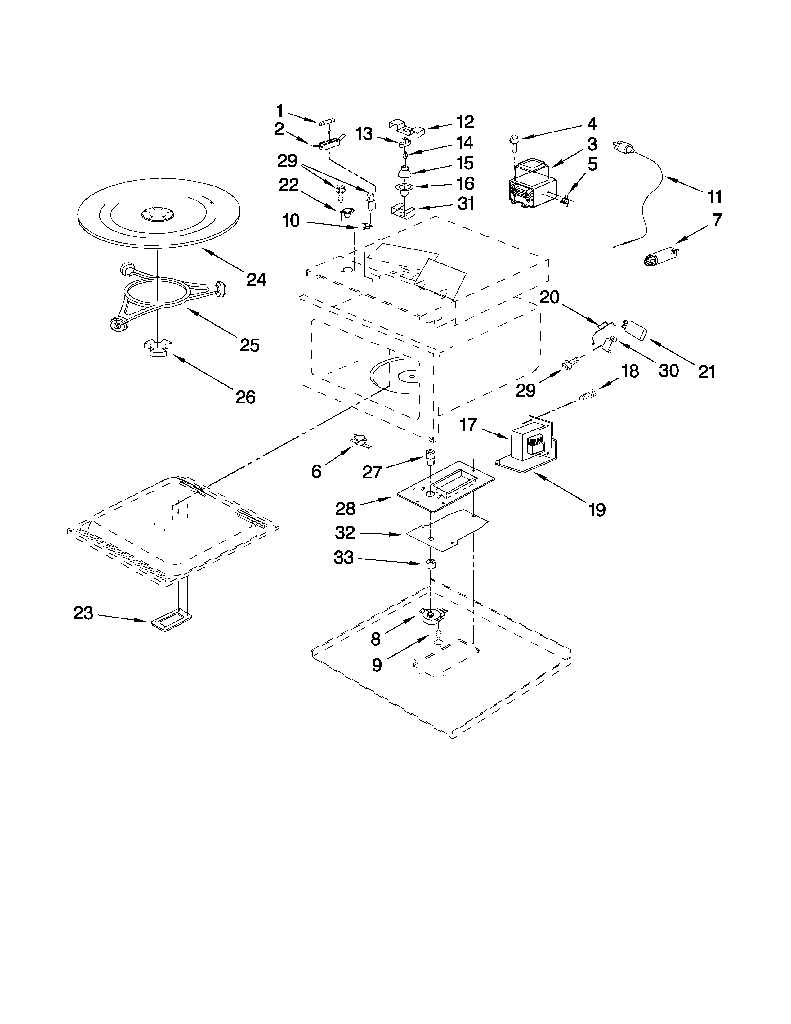 Oven interior parts