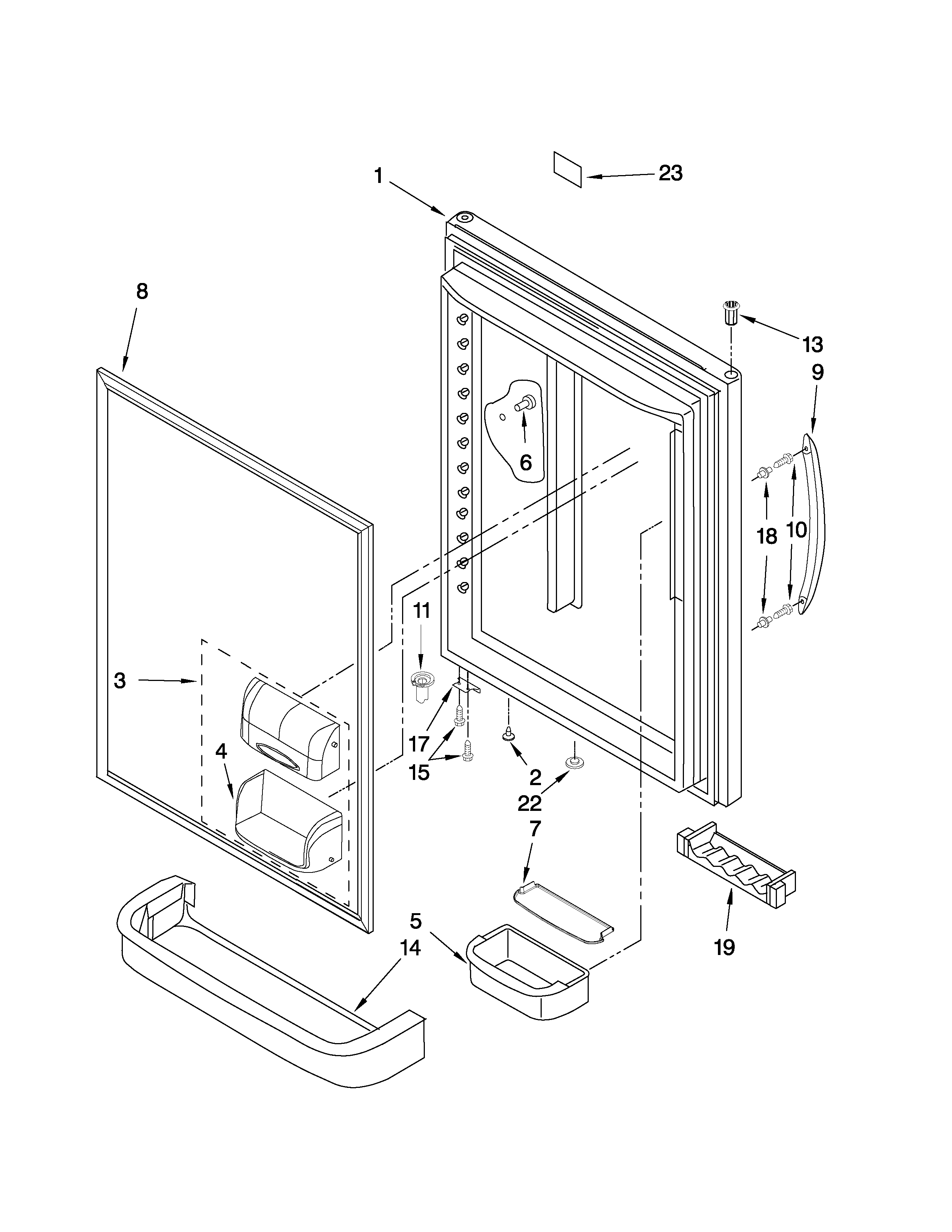 REFRIGERATOR DOOR PARTS