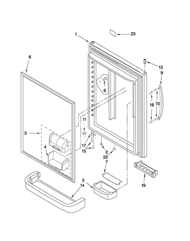 Refrigerator door parts