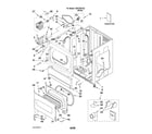 Whirlpool CSP2760TQ2 lower cabinet and front panel parts diagram