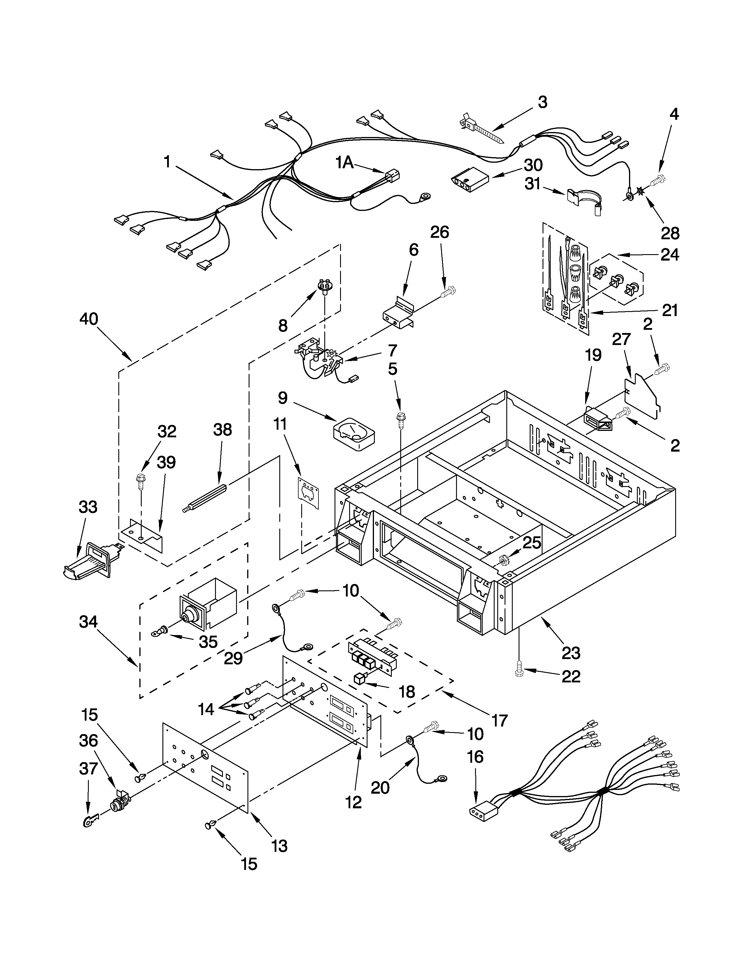 Control panel and separator parts