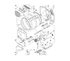 Whirlpool CSP2760TQ2 upper and lower bulkhead parts diagram