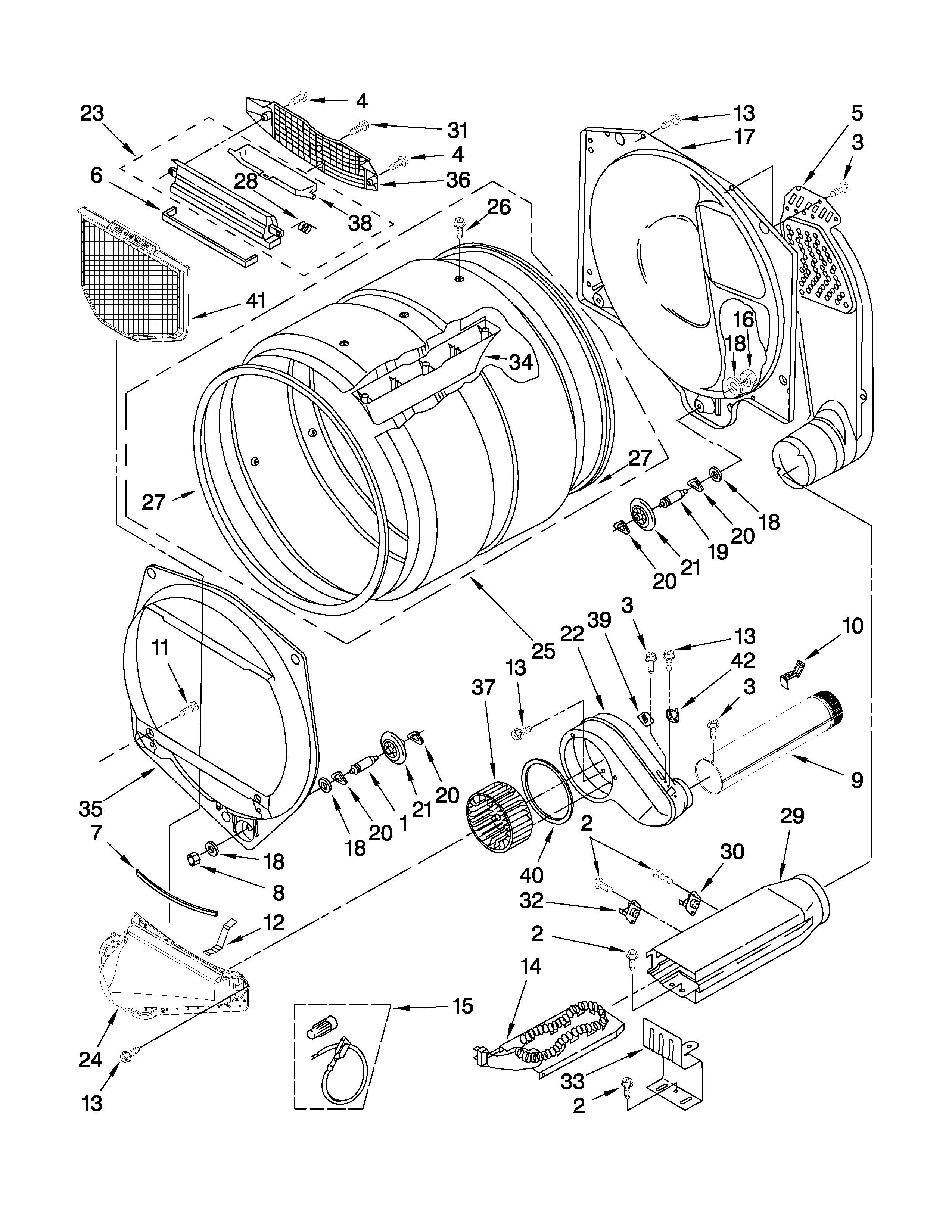 Upper and lower bulkhead parts