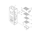 Whirlpool ED5VHEXVL00 freezer liner parts diagram