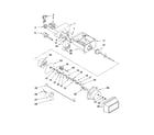 Whirlpool ED5VHEXVL00 motor and ice container parts diagram