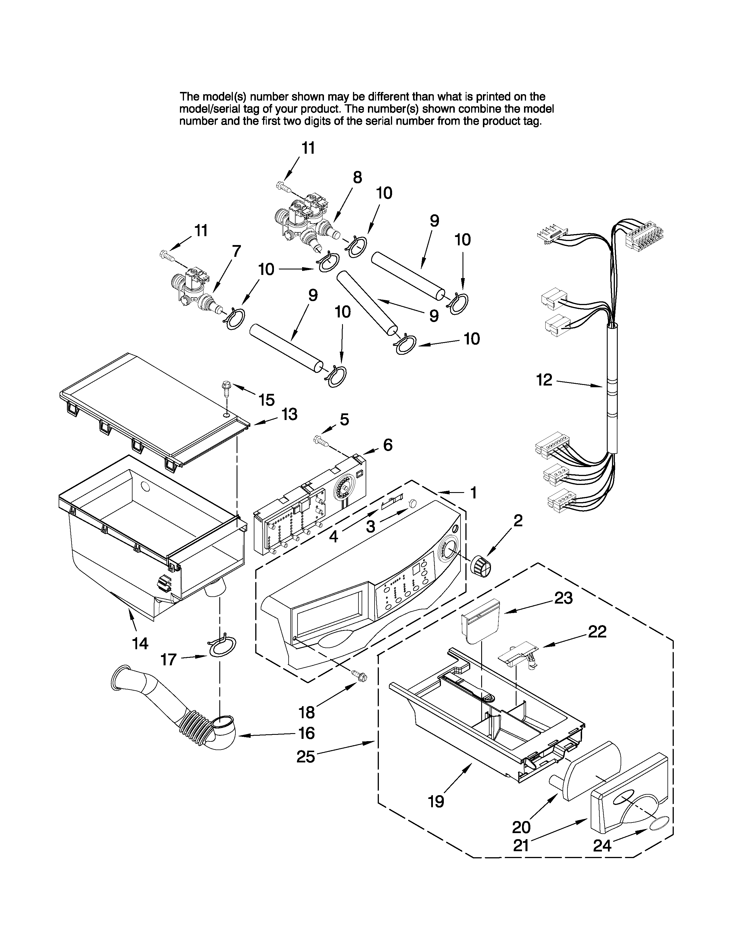 Console and dispenser parts
