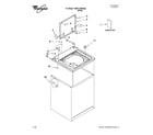 Whirlpool 7MWT74500SQ2 top and cabinet parts diagram