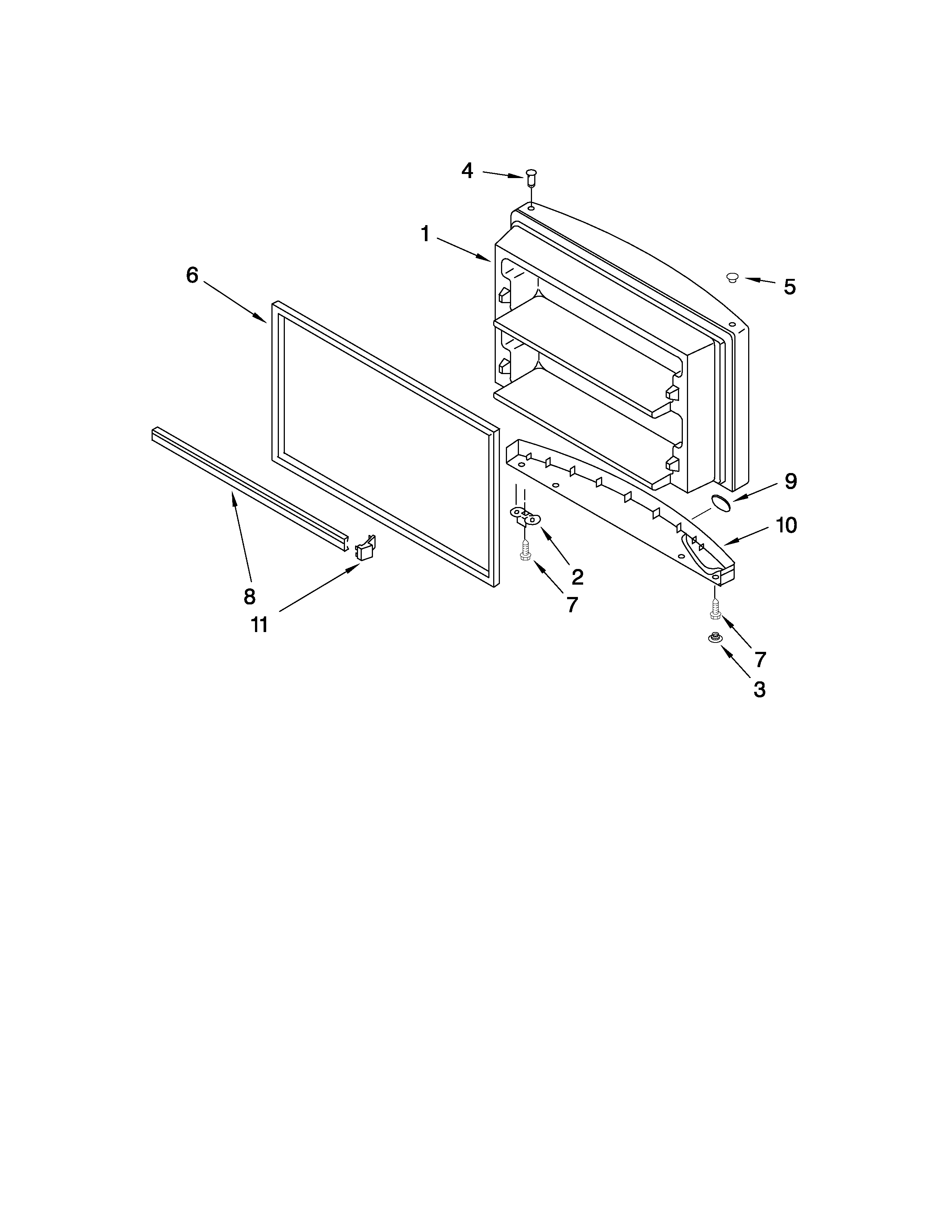 FREEZER DOOR PARTS