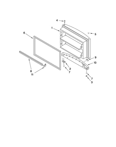 Freezer door parts