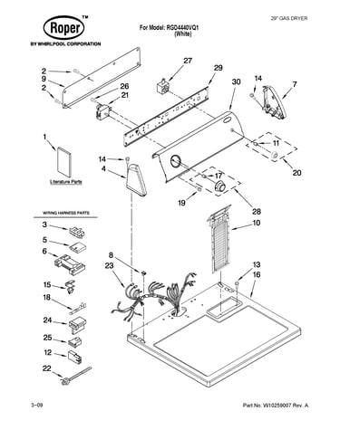 Top and console parts