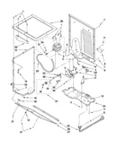 Dryer cabinet and motor parts