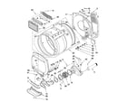Whirlpool WGT3300SQ2 dryer bulkhead parts diagram
