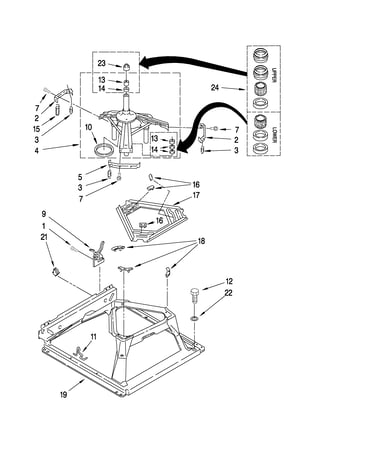 Machine base parts