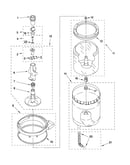 Agitator, basket and tub parts