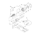 KitchenAid 5KSM156PSECA4 motor and control parts diagram