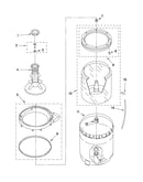 Agitator, basket and tub parts