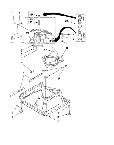Machine base parts