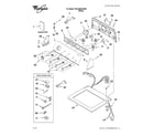 Whirlpool 3RLEQ8033SW2 top and console parts diagram