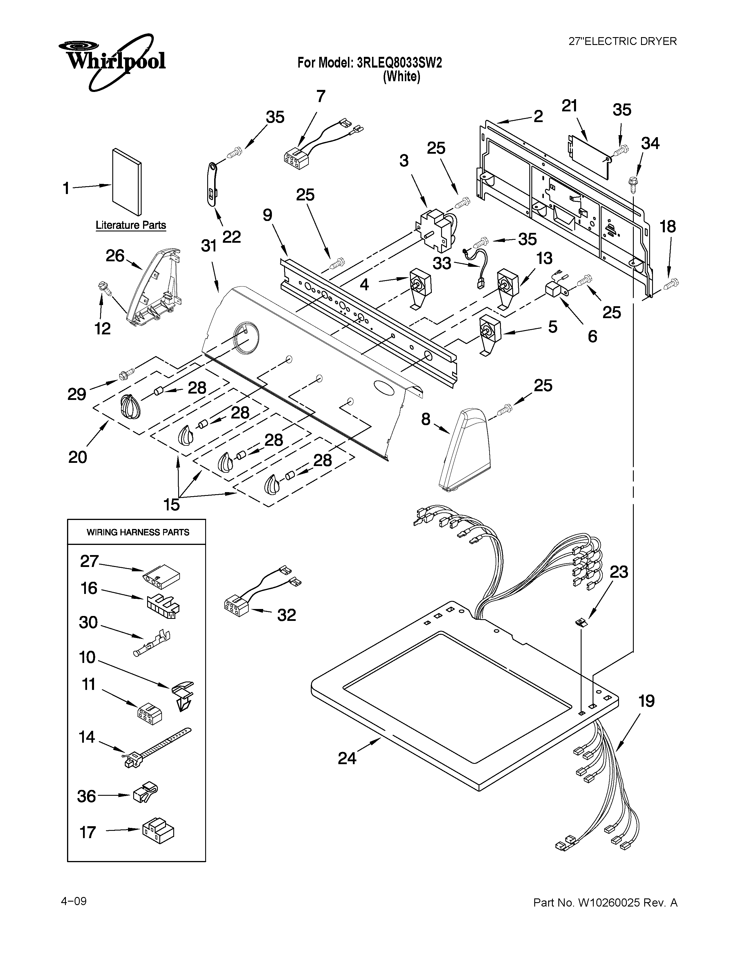 Top and console parts