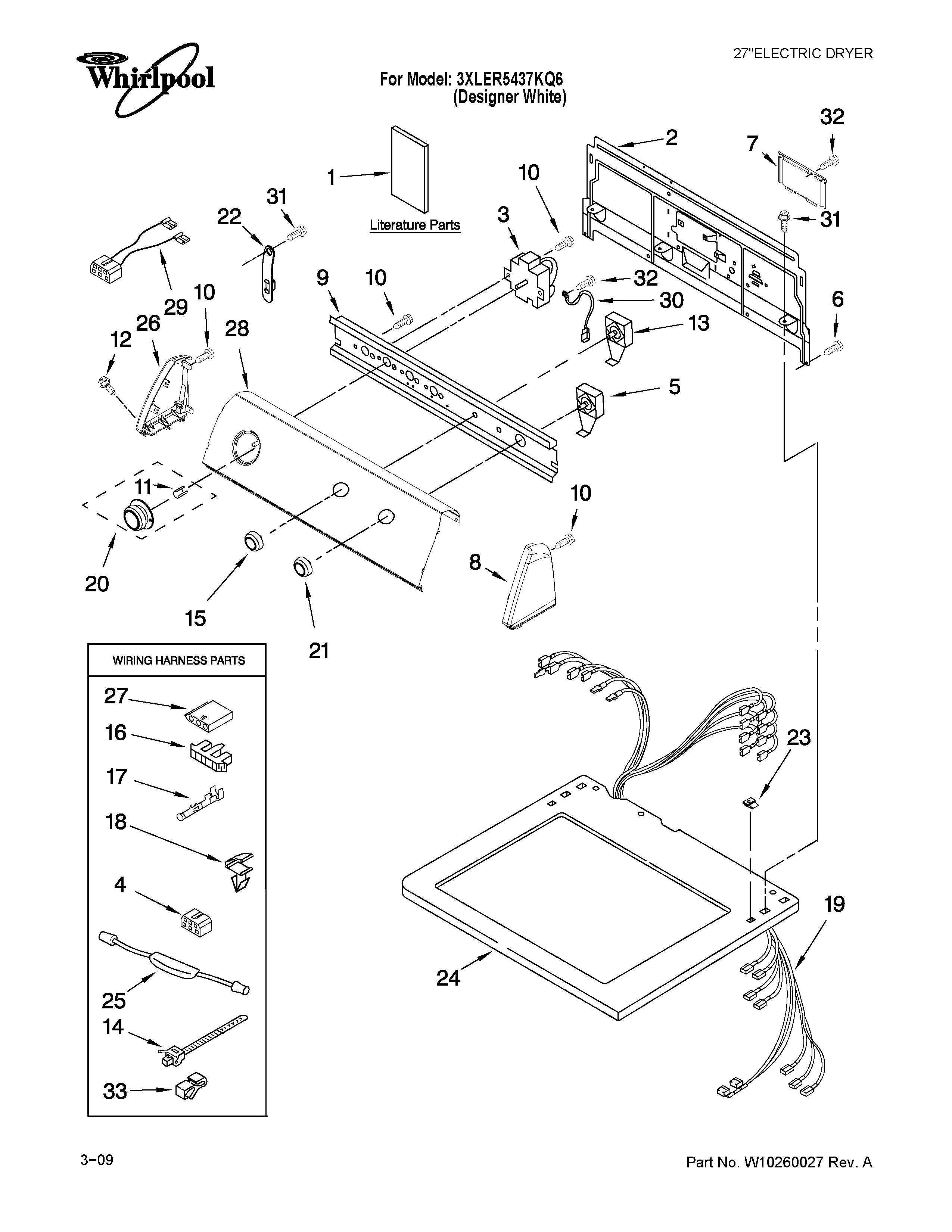 Top and console parts