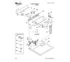 Whirlpool WED5100VQ1 top and console parts diagram
