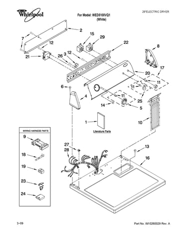 Top and console parts