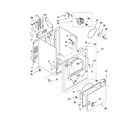 Whirlpool WED5100VQ1 cabinet parts diagram
