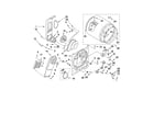 Whirlpool WED5100VQ1 bulkhead parts diagram