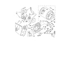 Whirlpool WED5510VQ1 bulkhead parts diagram