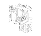 Whirlpool WED5200VQ1 cabinet parts diagram