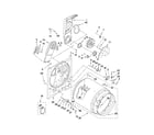 Whirlpool WED5200VQ1 bulkhead parts diagram