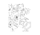 Whirlpool WED6600WL0 bulkhead parts diagram