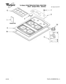Cooktop, burner and grate parts