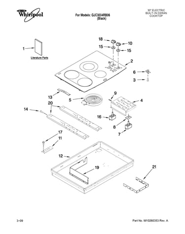 Cooktop parts
