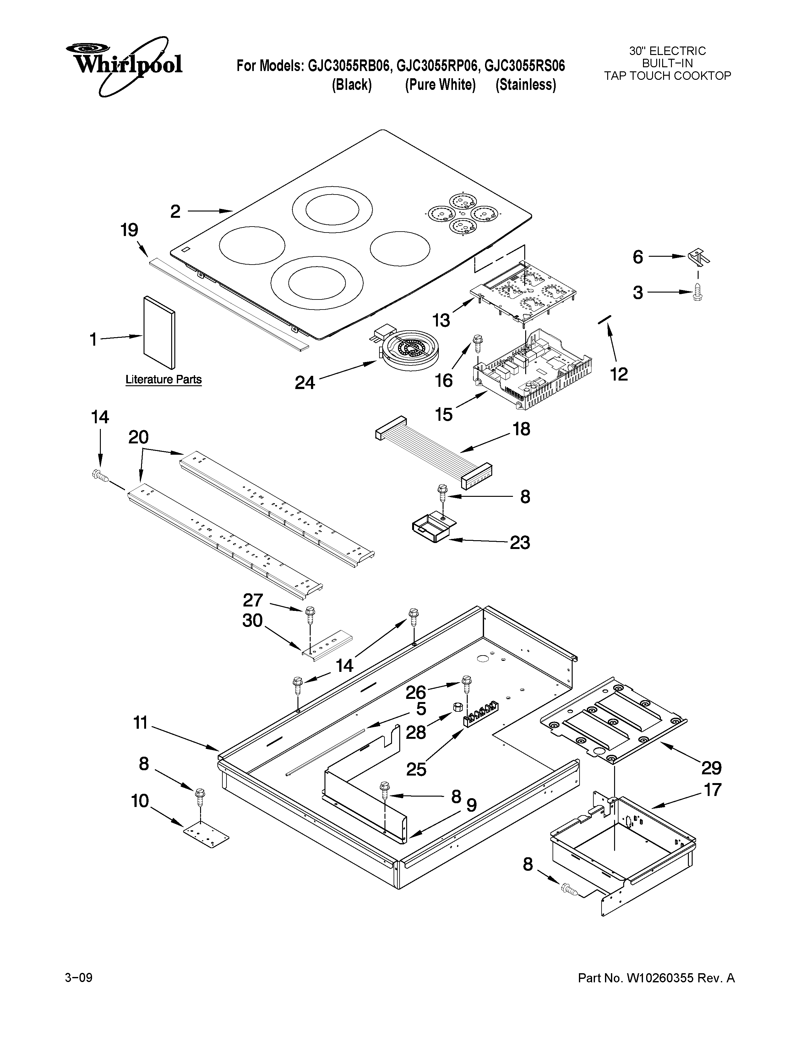 Cooktop parts