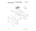 KitchenAid KEWS105SPA03 control, door and drawer parts diagram