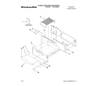 KitchenAid KEWS145SPA03 control, door and drawer parts diagram