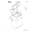 Whirlpool 7MWT96710WM0 top and cabinet parts diagram