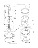 Agitator, basket and tub parts