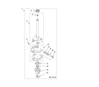 Whirlpool 7MWT98840WW1 brake and drive tube parts diagram