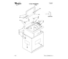 Whirlpool 7MWT99840WW1 top and cabinet parts diagram