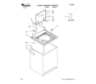 Whirlpool 7MWT96700ST1 top and cabinet parts diagram