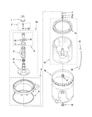 Agitator, basket and tub parts