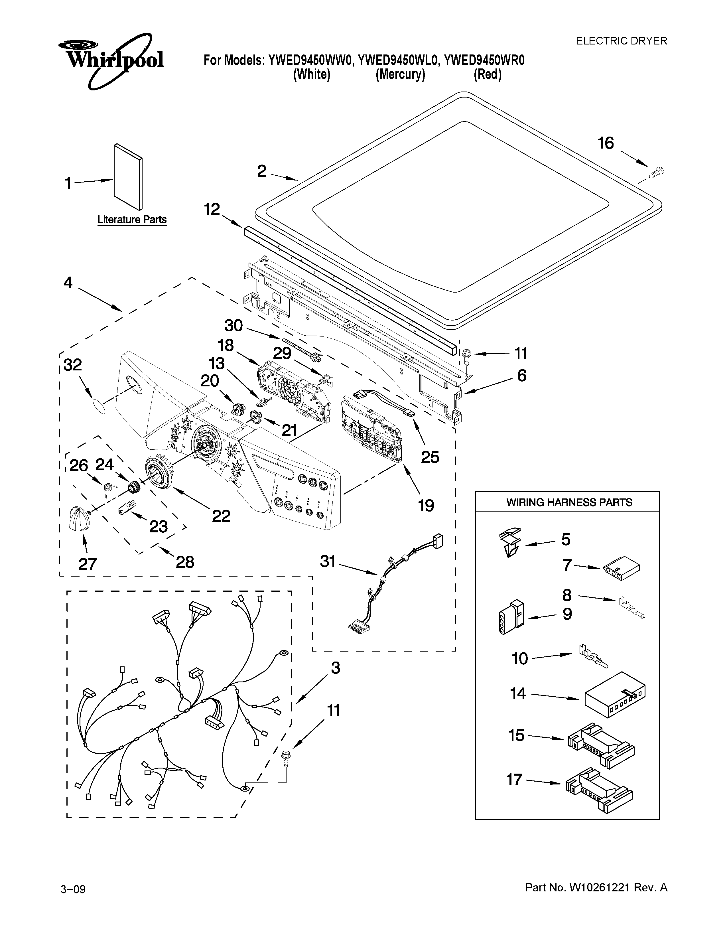 Top and console parts