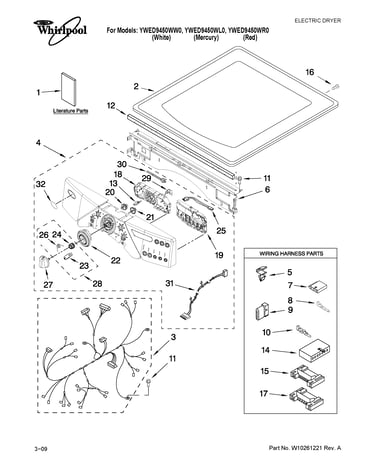 Top and console parts