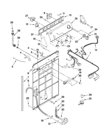 Controls and rear panel parts